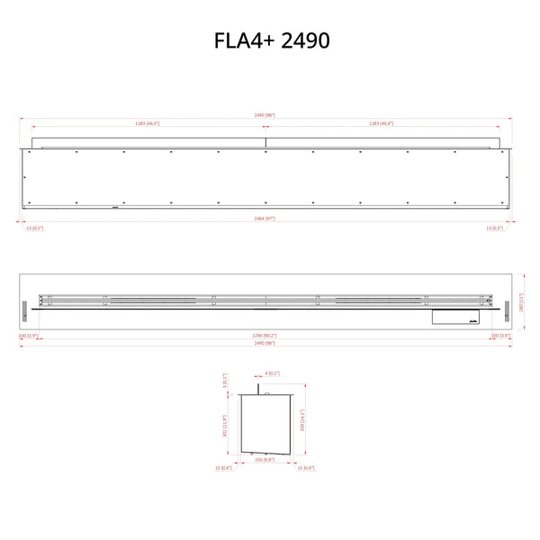 FLA4+ 2490 - Automatische bio-ethanol brander