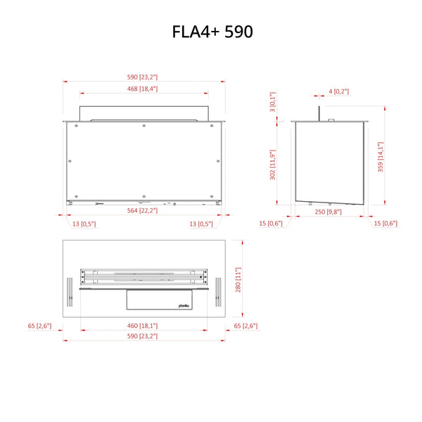 FLA4+ 590 - Automatische Bio-ethanol brander