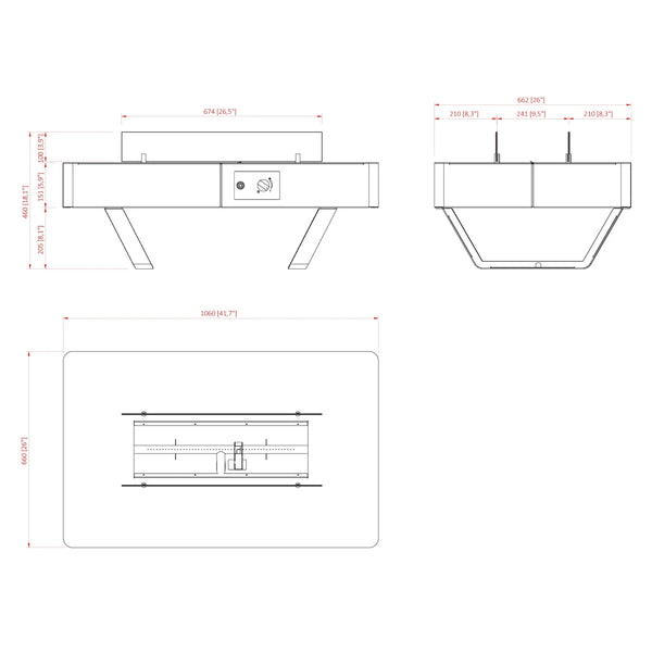 Rio Table - buiten vuurtafel