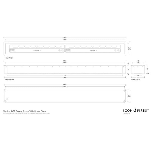 Icon Slimline 1400 Brander