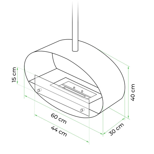 Halifax Acier - 60 cm