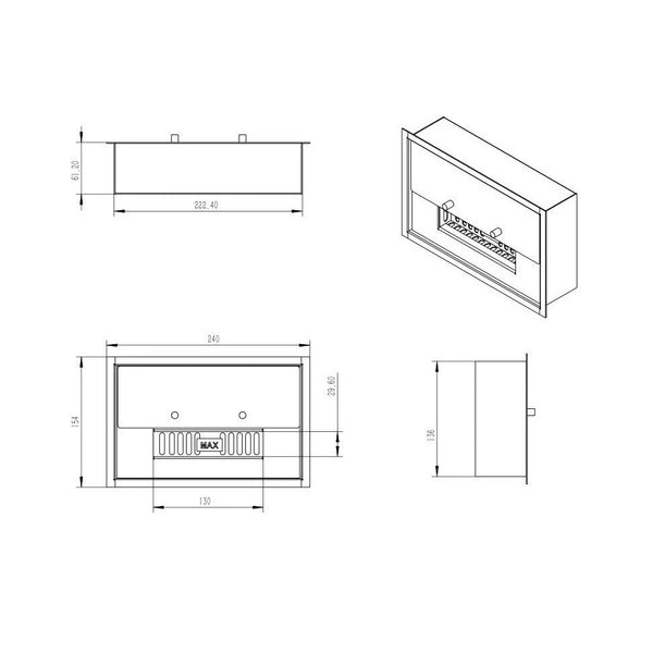 Deluxe Brander - 1 liter - 24 cm