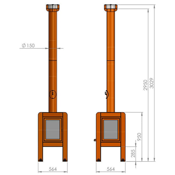 Fennek 50 Tuinhaard