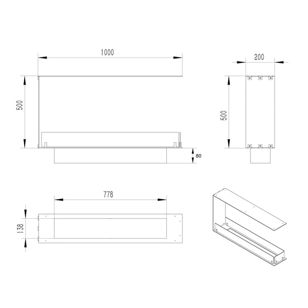 Foco Room Divider 1000 Smal