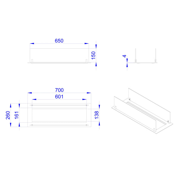 Built-in Profile - 60 cm