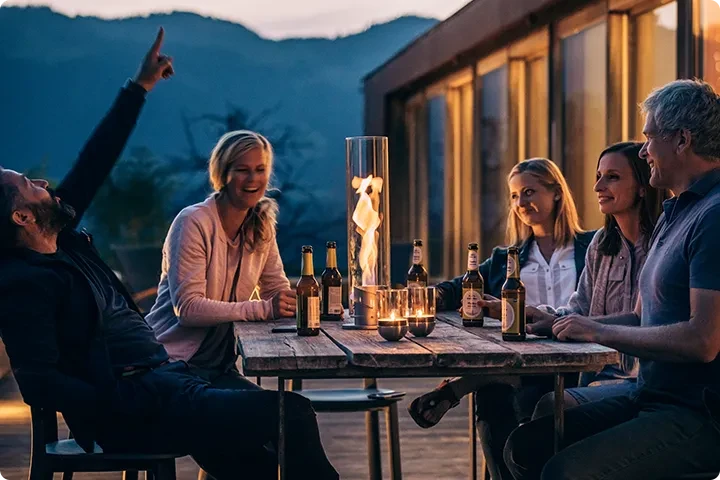 Outdoor Tabletop Fireplace