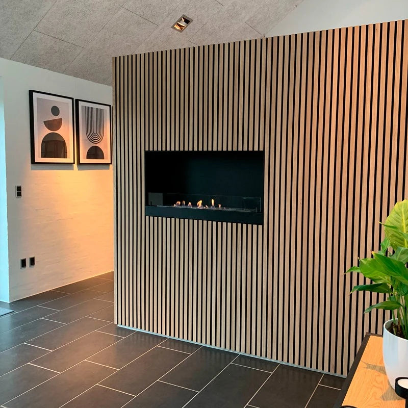 100 cm bio-ethanol inbouwhaard - Zwart
