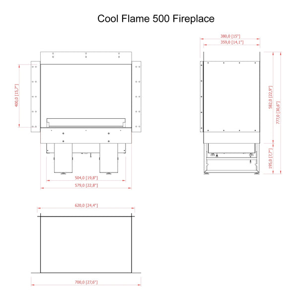 Cool Flame 500 Driezijdig