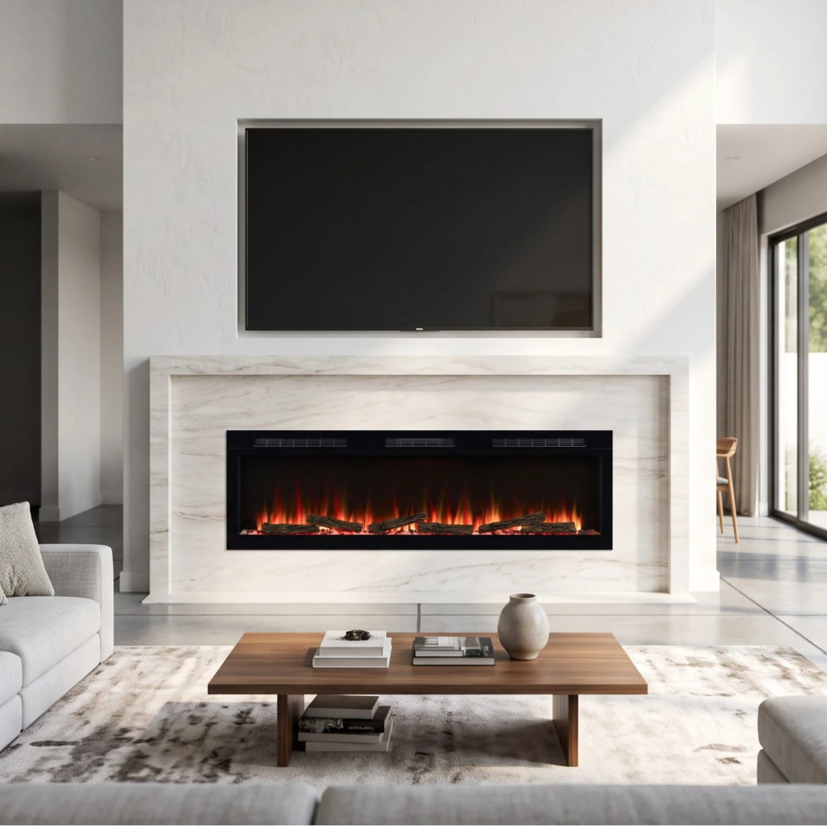 Sense 60 Elektrische Haard - Inbouw of Wandmontage