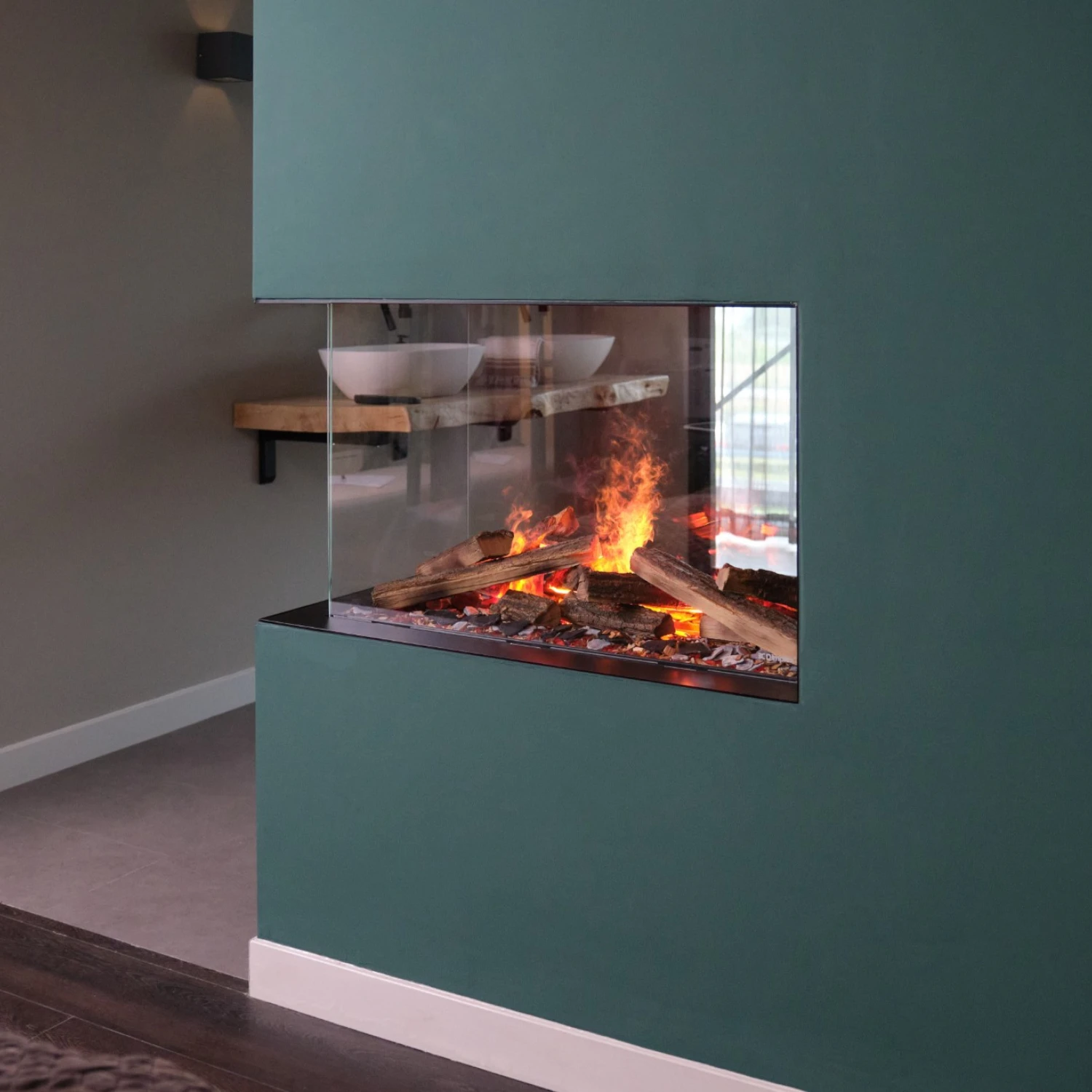 e-MatriX 800-500 RD - Waterdamp Haard
