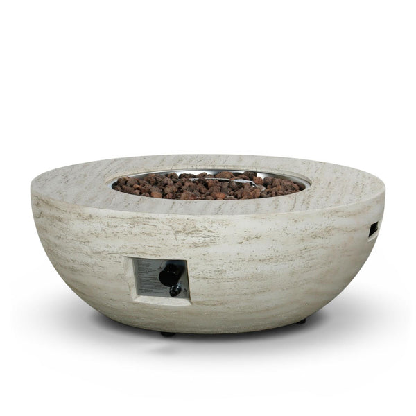 Estate Bowl 92 Travertine – Ronde Gashaardtafel