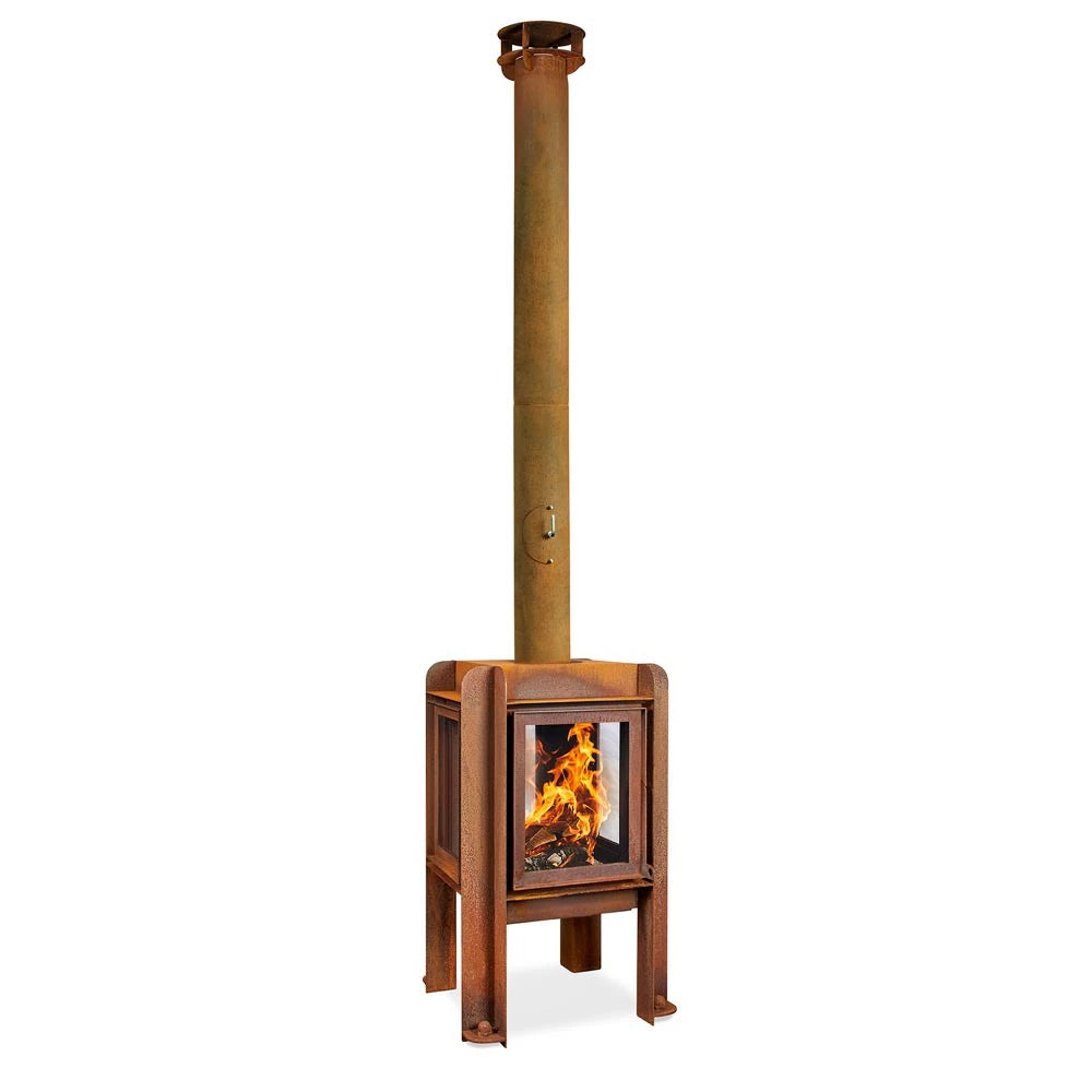 RB73 Fennek 50 outdoor garden fireplace in corten steel