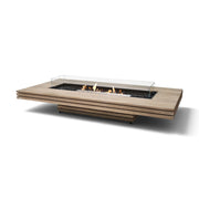 Gin 90 Low - Teak Bioethanol Fire Pit