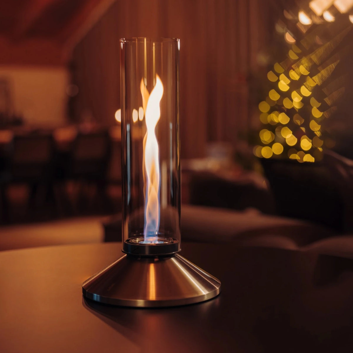 Cheminée de table SPIN X 900 - Argenté