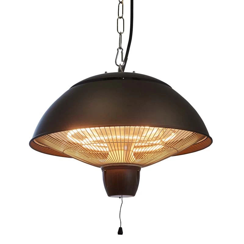 Chauffe-terrasse suspendu 600-1500W -  Ø42 cm