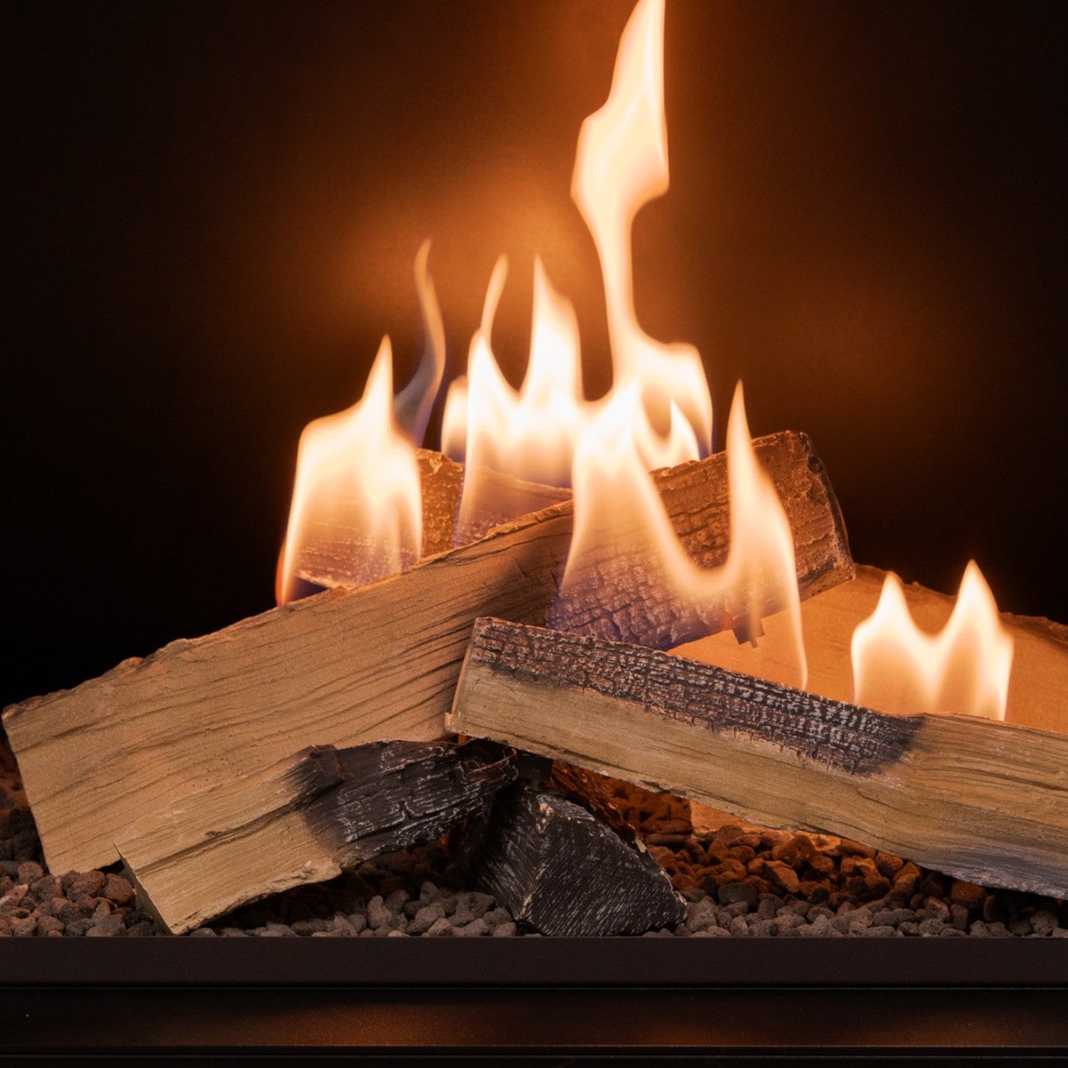 Planika FLA4 990 Logs – Afstandsbedienbare bio-ethanolbrander met realistische houtvlammen
