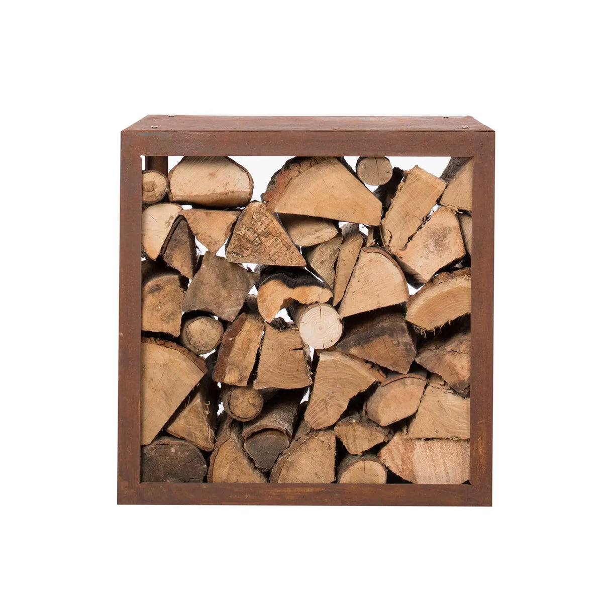 Stockage de Bois en Acier Corten 50 cm