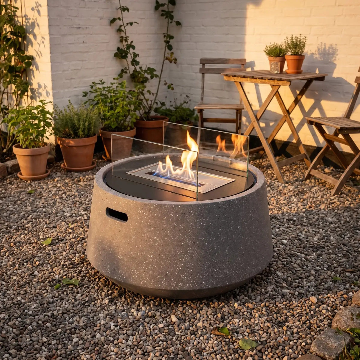 KELO - Granietgrijs - Outdoor bio-ethanol haard