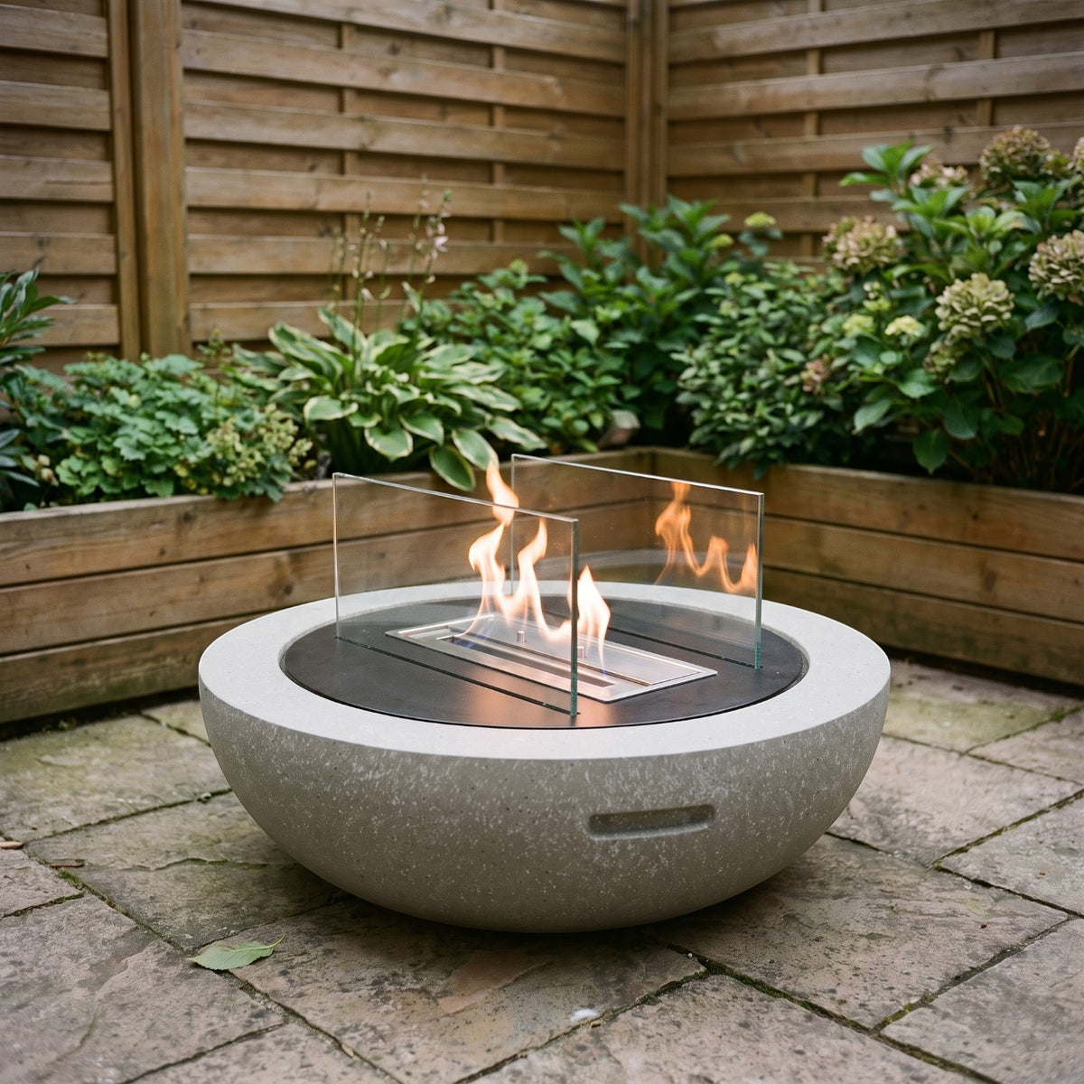 LUMA - Graniet Grijs - Outdoor Bio-ethanol Haard