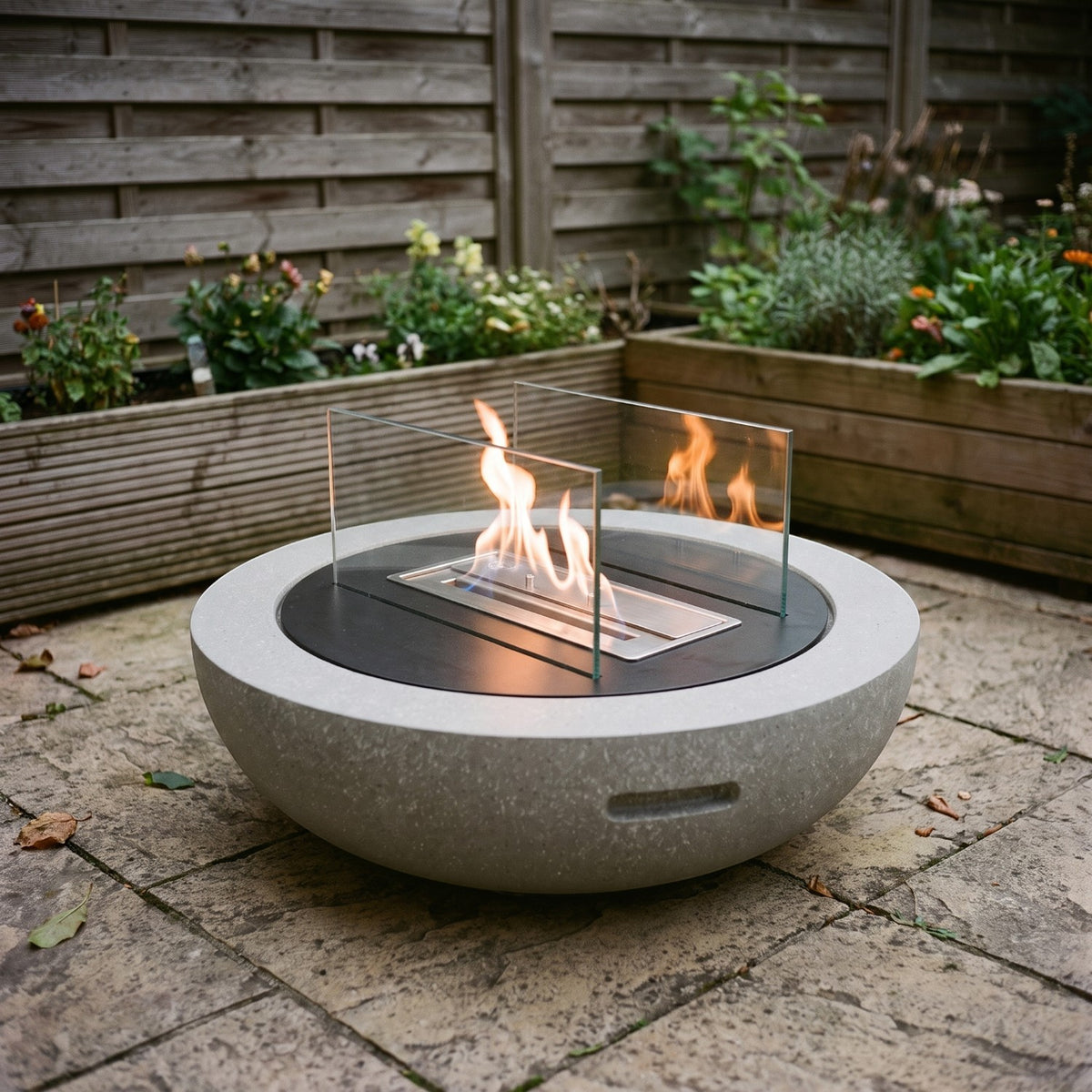 LUMA - Graniet Grijs - Outdoor Bio-ethanol Haard