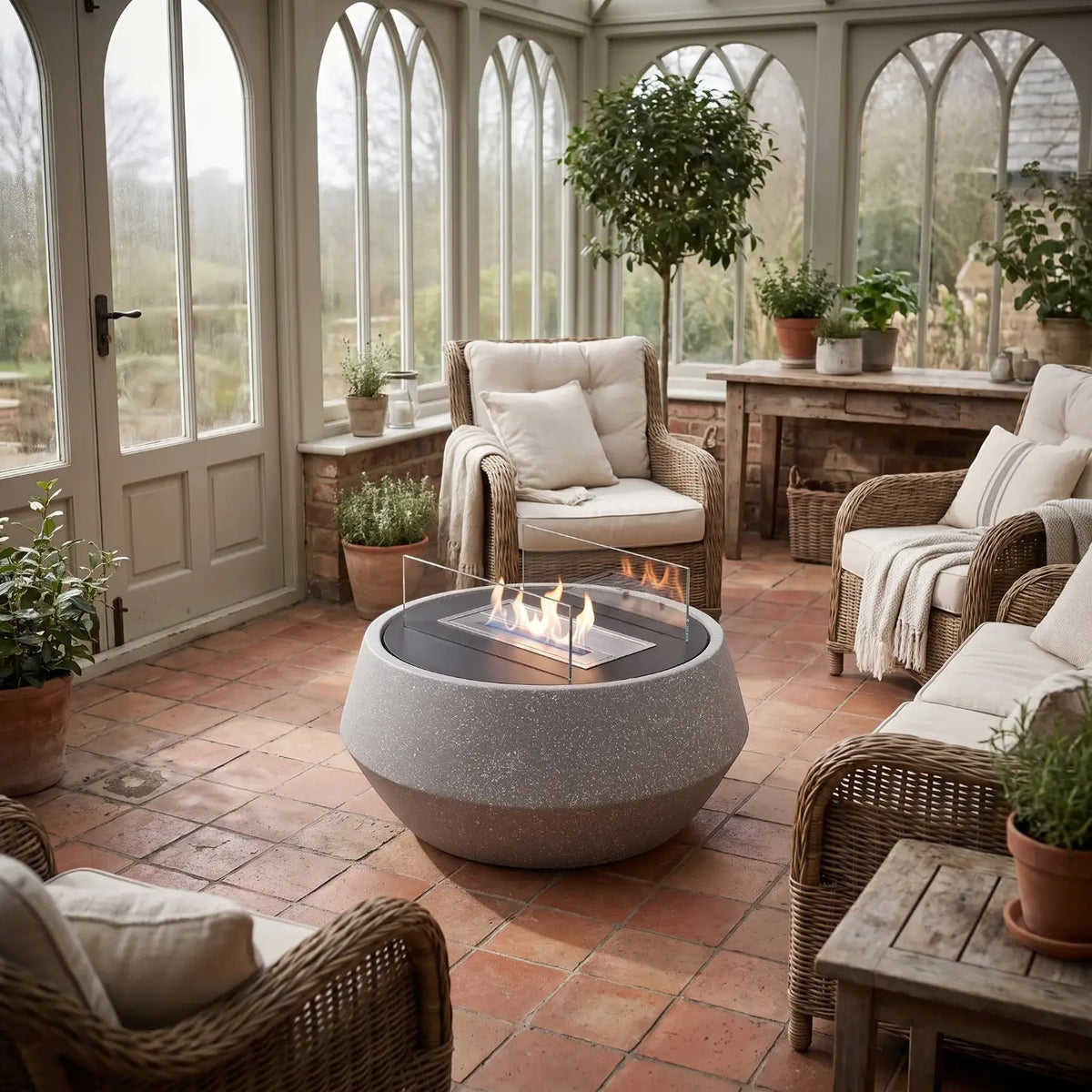 NORDO - Granietgrijs - Outdoor bio-ethanol haard