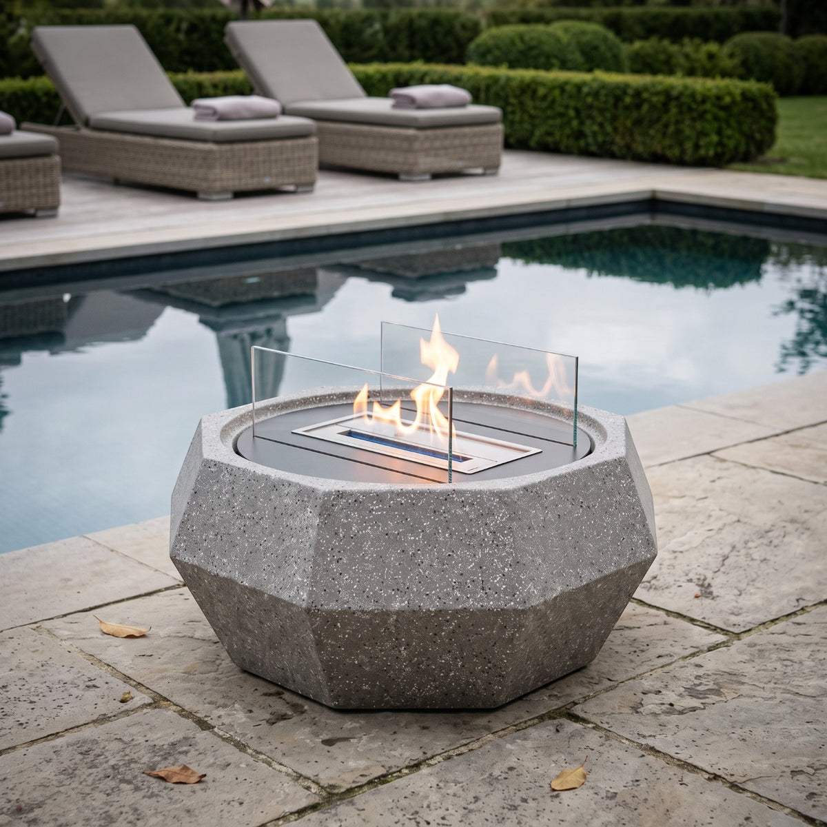 NOVA - Granietgrijs - Outdoor bio-ethanol haard