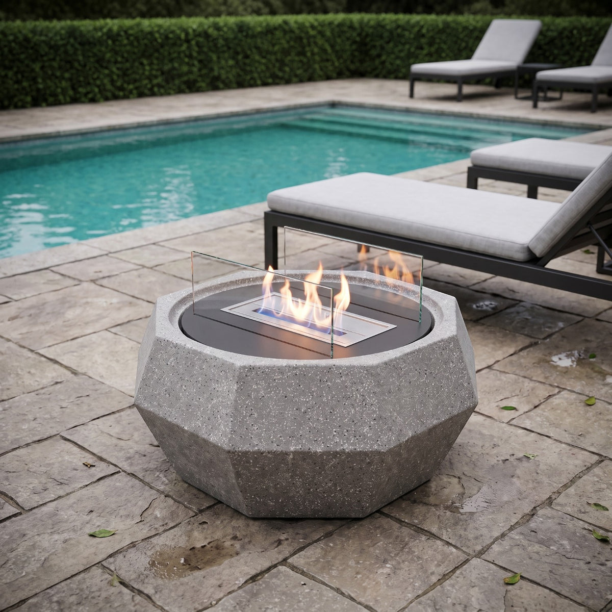 NOVA - Granietgrijs - Outdoor bio-ethanol haard