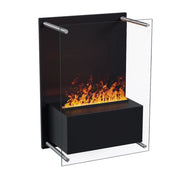 Yosemite Wall-Mounted Water Vapour Fireplace - Black