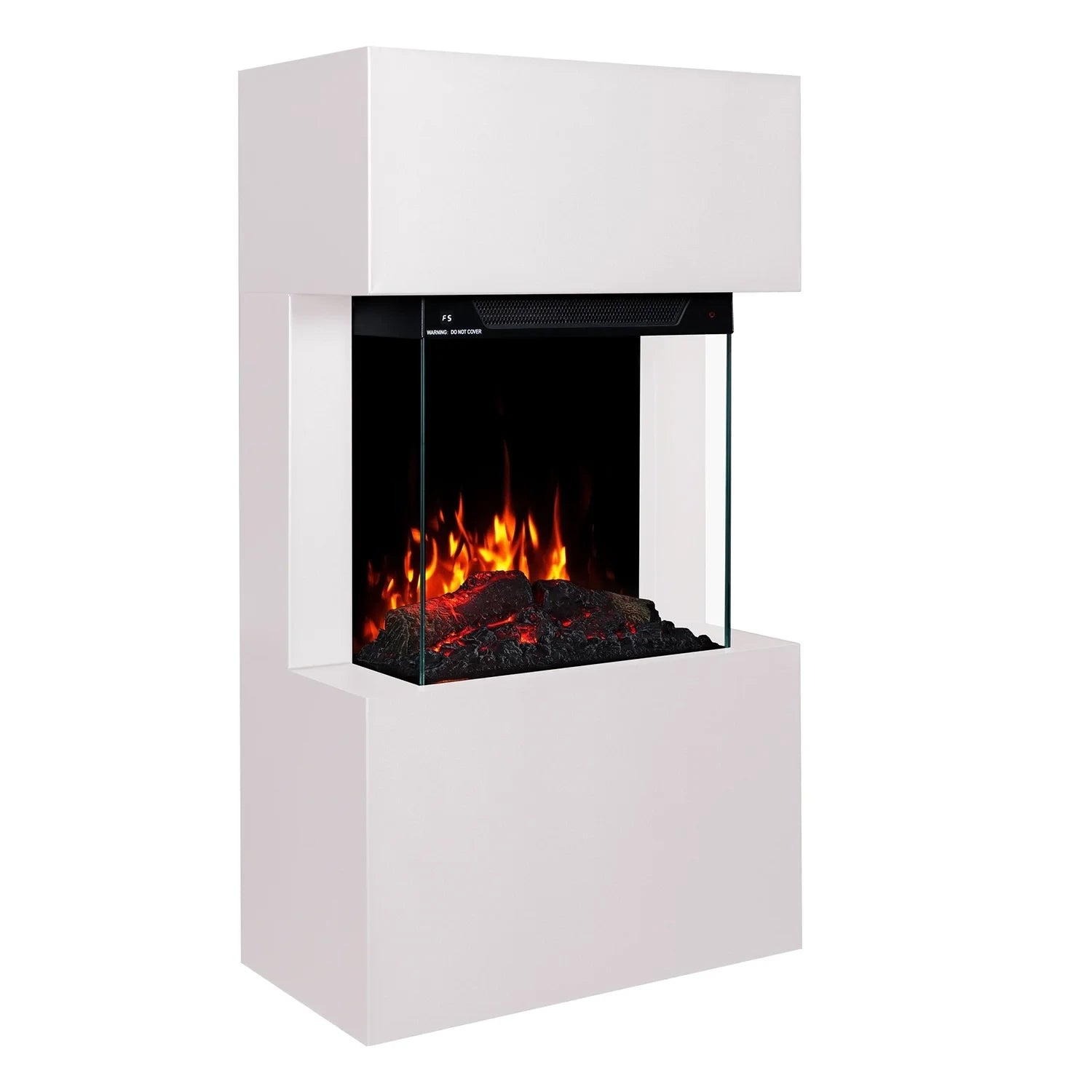 Texel Electric Fireplace - White