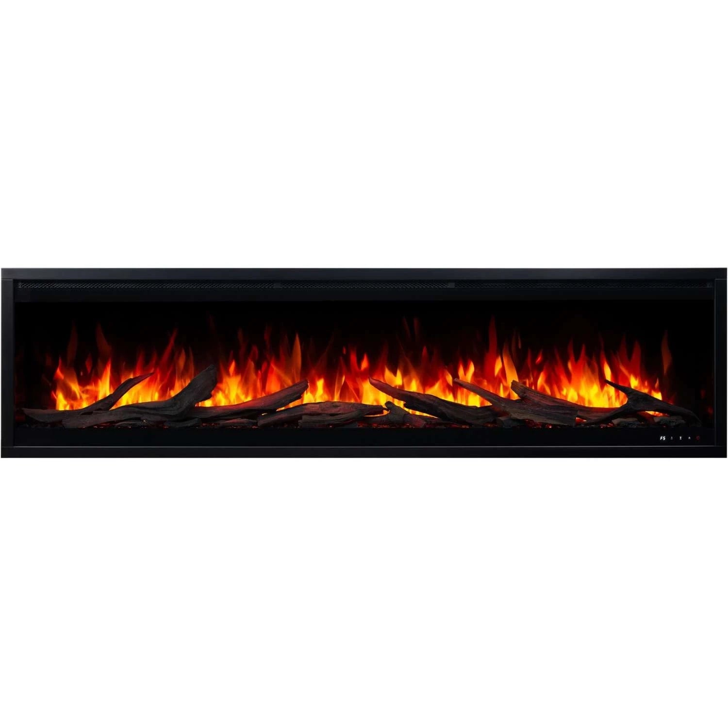 Royal Pro Wall-Mounted Electric Fireplace - Black - 180 cm