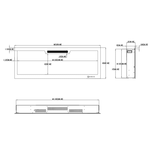 Aflamo Elite 127 cm Elektrische Haard