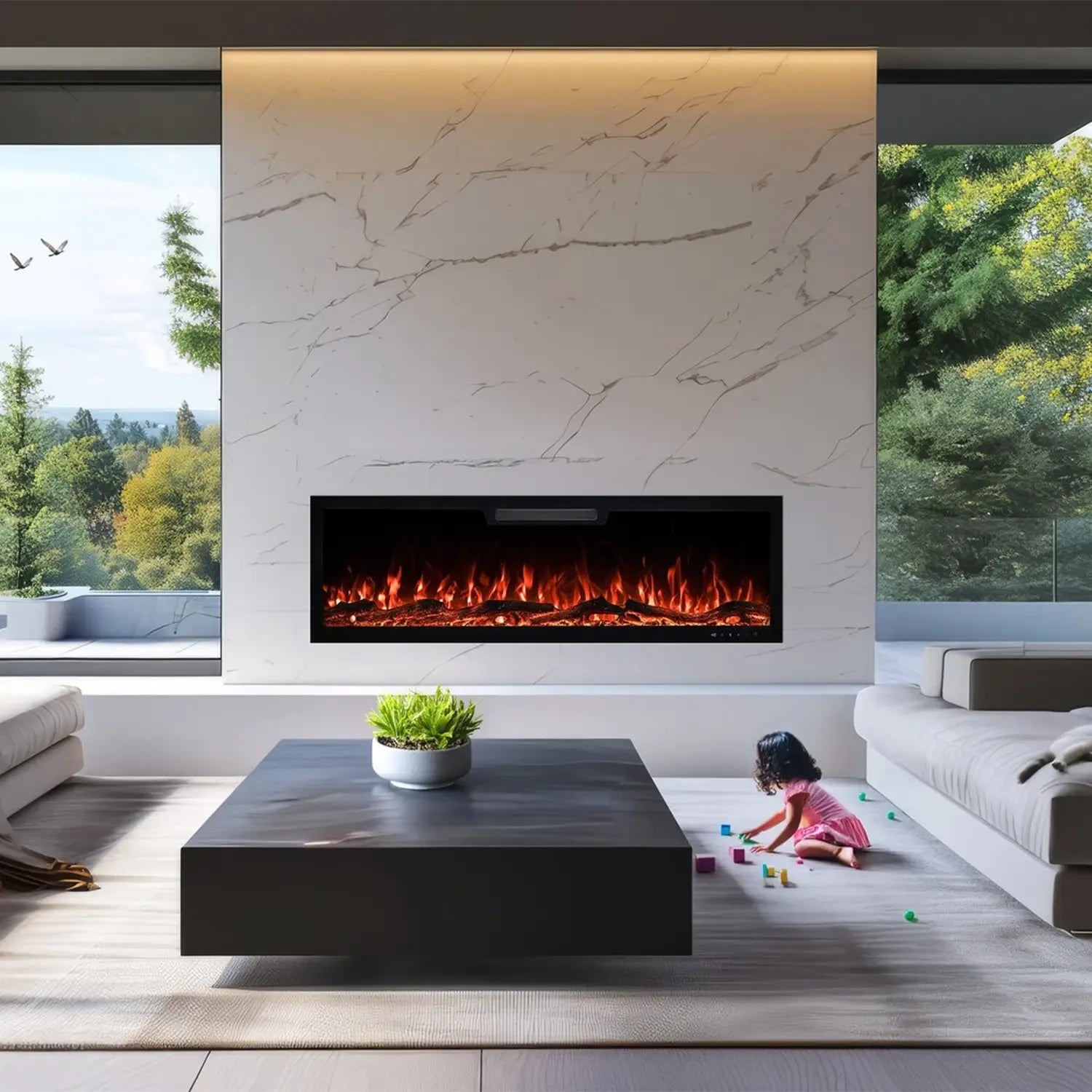 Aflamo Elite 127 cm Elektrische Haard