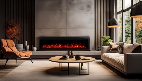 Royal Pro Wall-Mounted Electric Fireplace - 140 cm