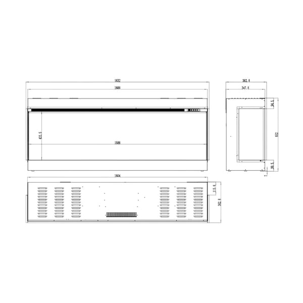Aflamo Superb 3D 160 Elektrische Haard