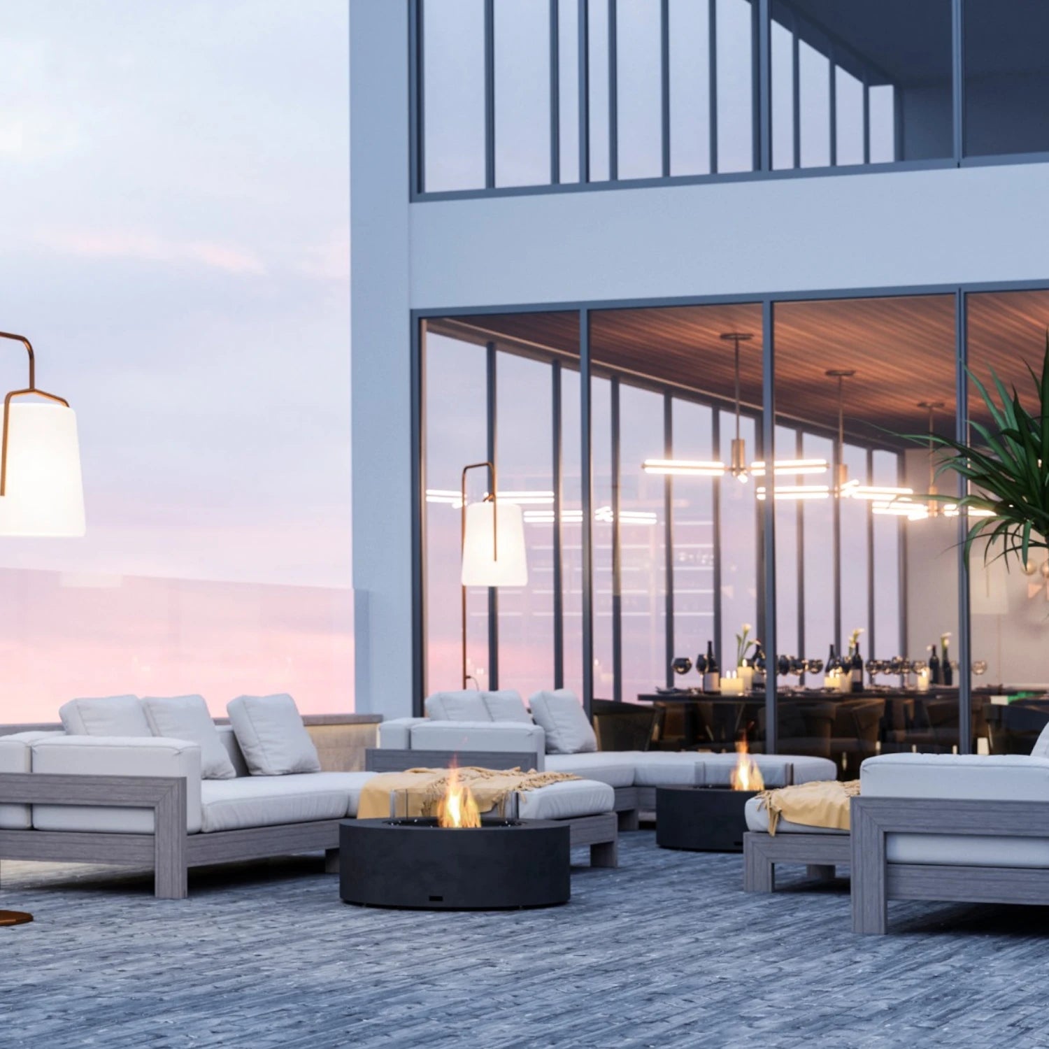 Ark 40 - Graphite Bioethanol Fire Pit