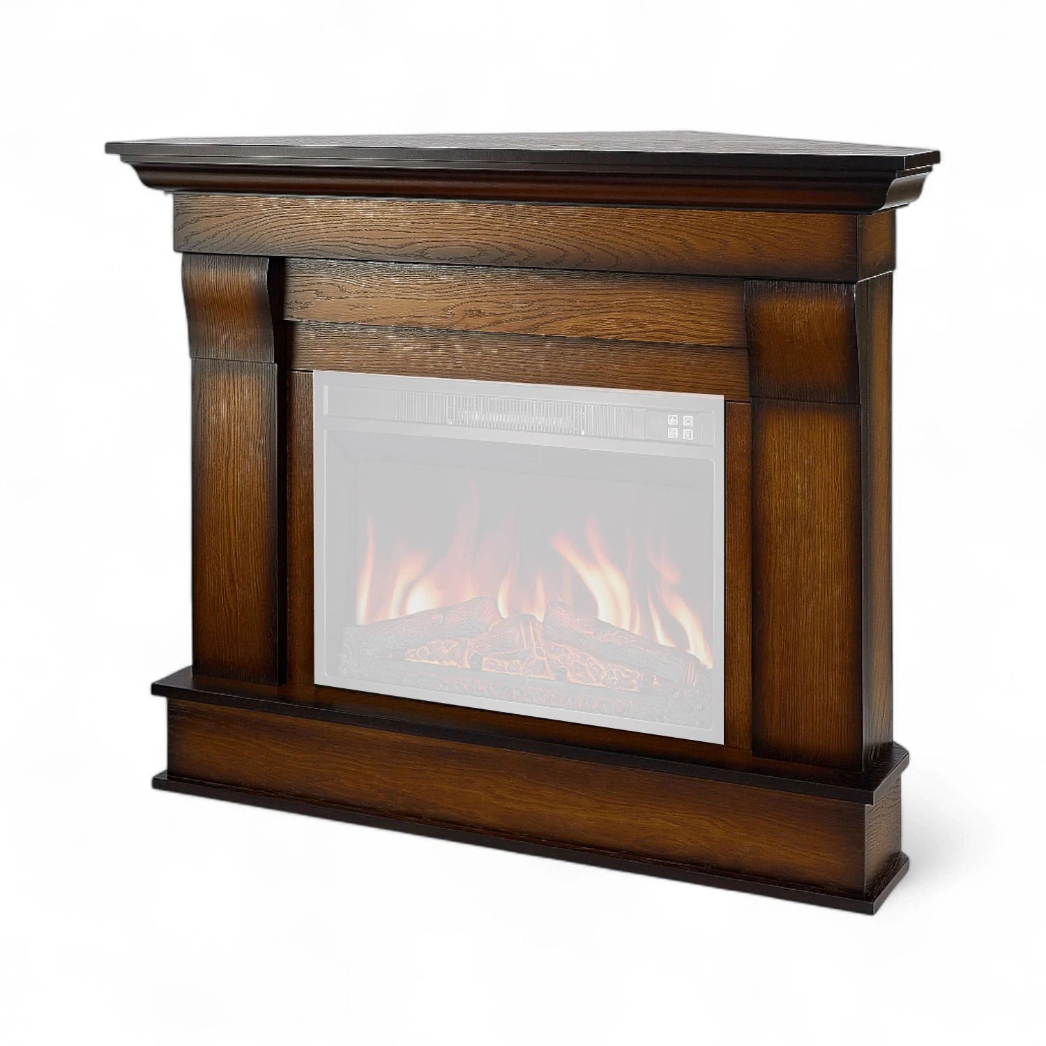 Laissez-vous séduire par l’élégance du manteau de cheminée Albion Corner – Chêne vieilli (cadre seul), une pièce maîtresse raffinée pour sublimer votre intérieur.
