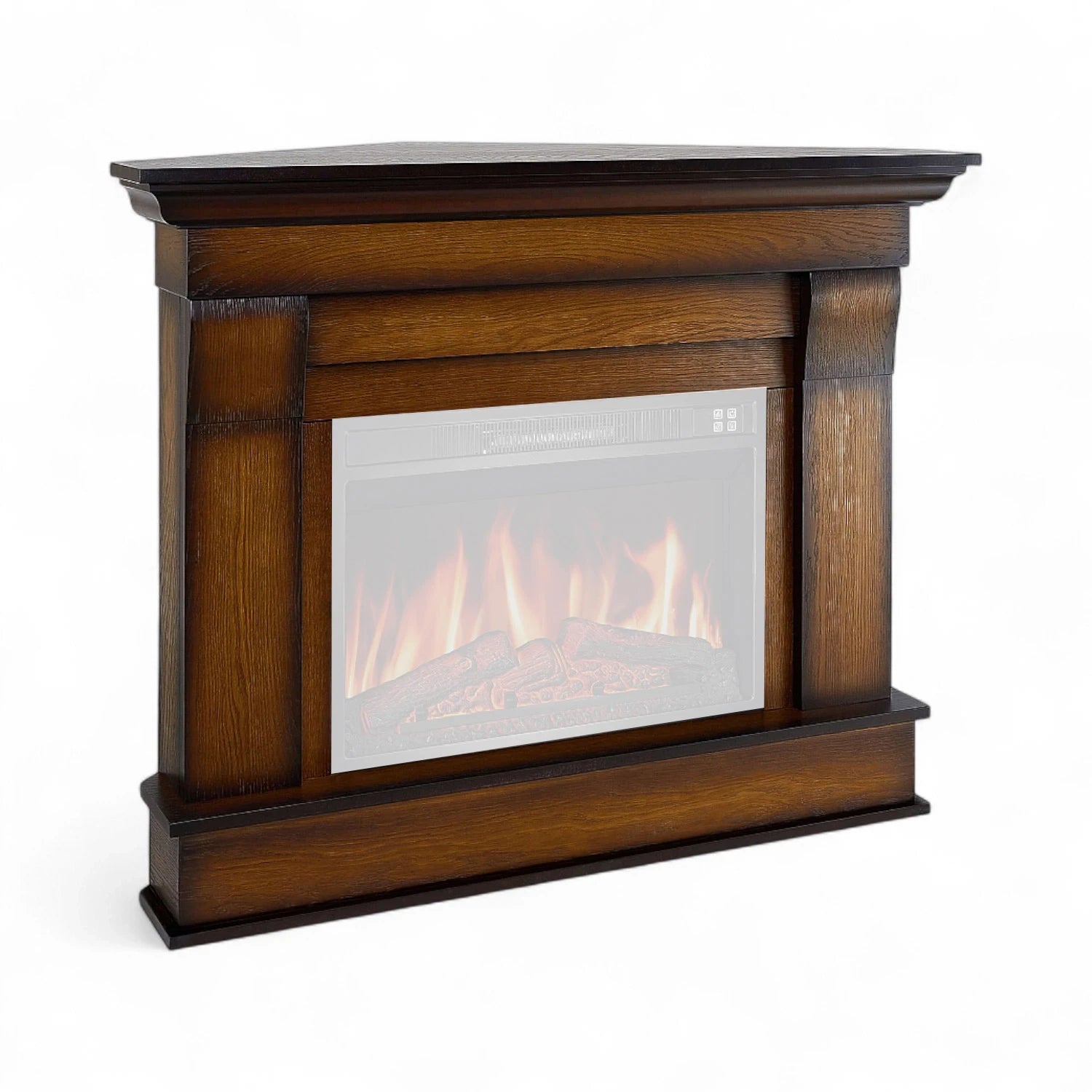 Laissez-vous séduire par l’élégance du manteau de cheminée Albion Corner – Chêne vieilli (cadre seul), une pièce maîtresse raffinée pour sublimer votre intérieur.