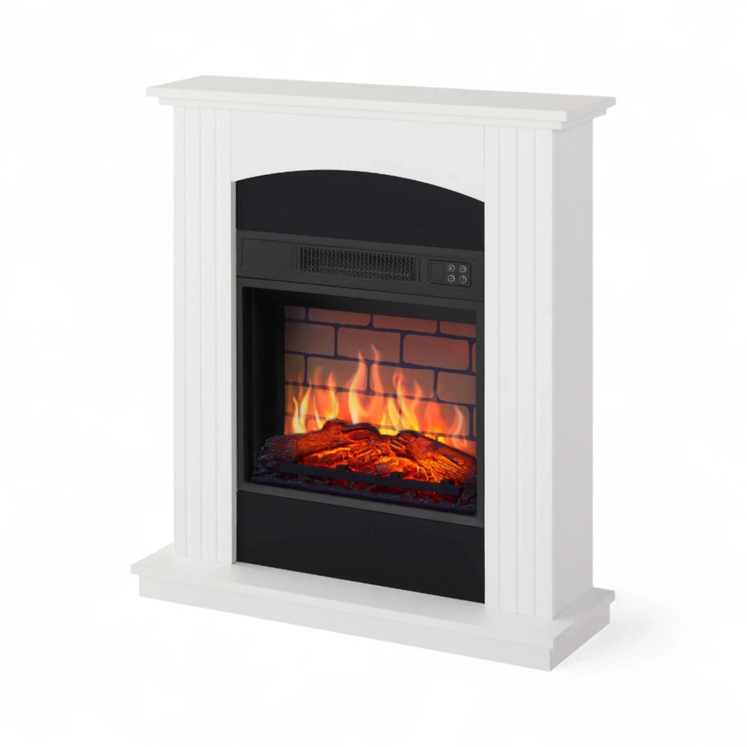 Collins AF18B Elektrische Haard – Witte Schouw met 18" Inzetstuk