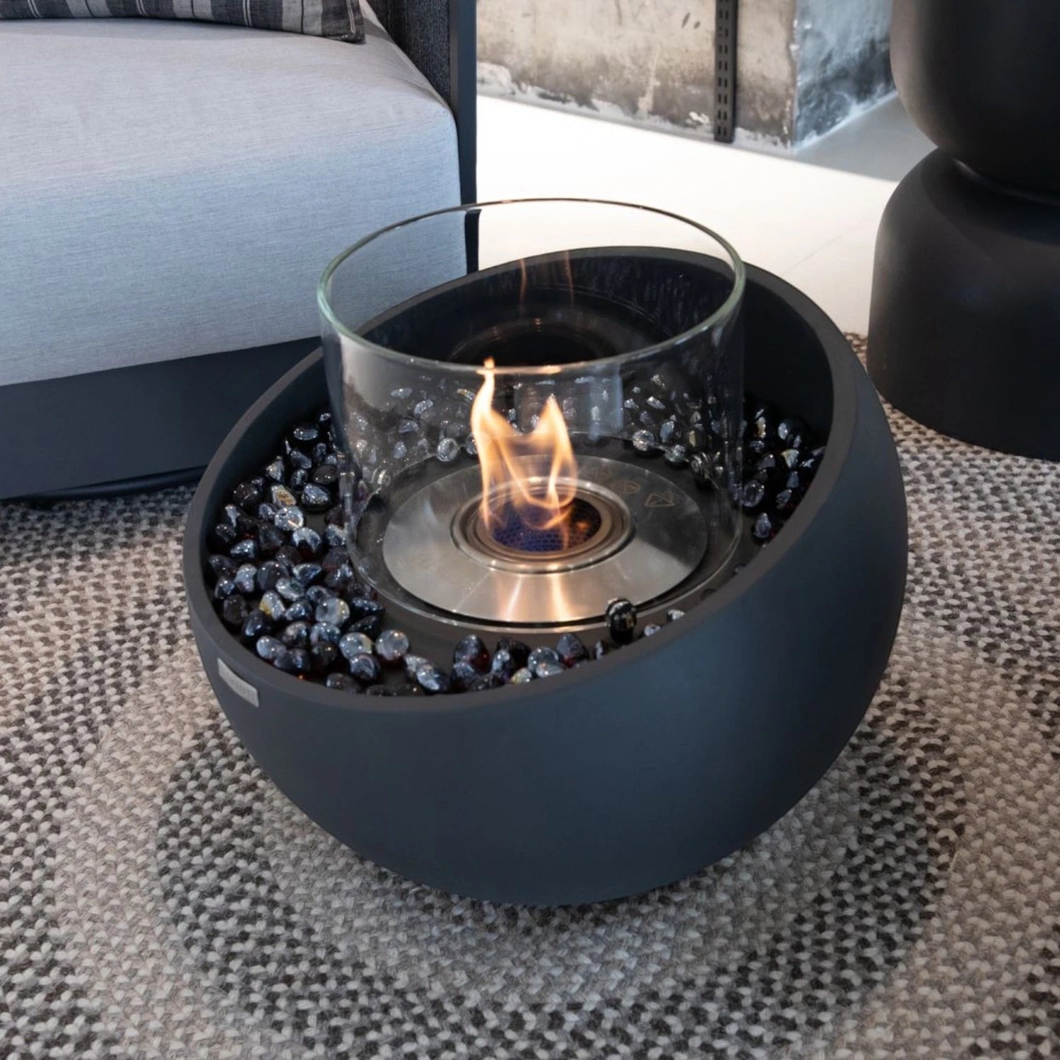 FIRENZE Bio-ethanol Kom S – Leisteenzwart