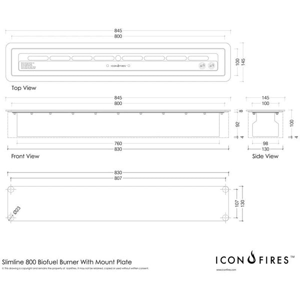 Icon Slimline 800 Brander