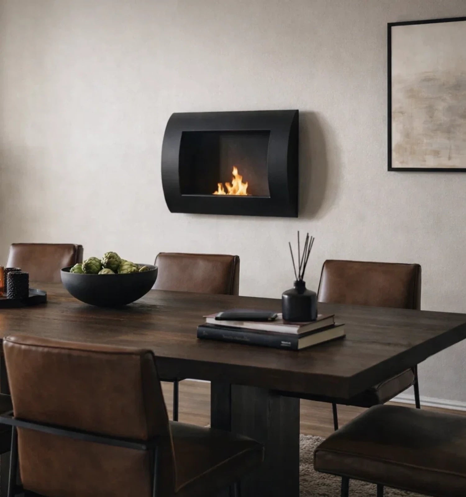 Ocean Cheap bio-ethanol wandhaard - Zwart