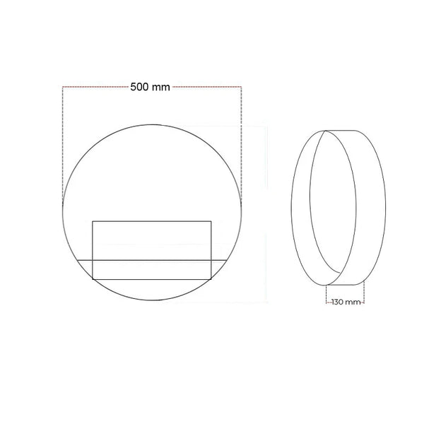 Cheminée design ronde Delaware S - Ø50 cm
