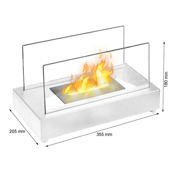 Lambeth bio-ethanol tafelhaard - Wit