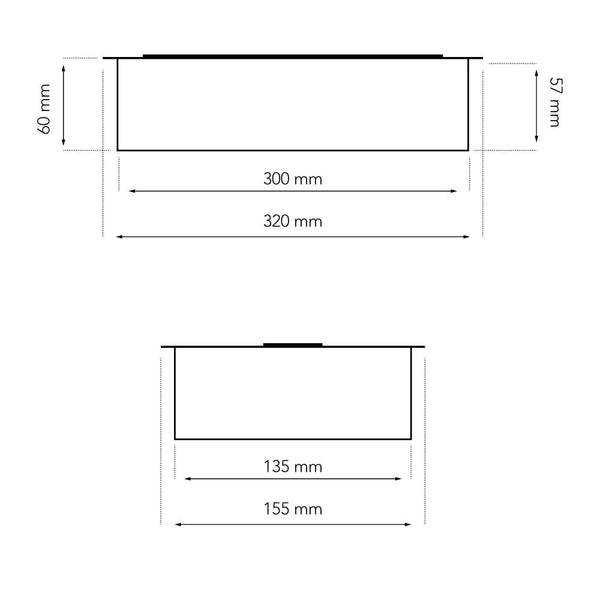 1,5 liter Deluxe Bio-ethanol Brander - 32 cm