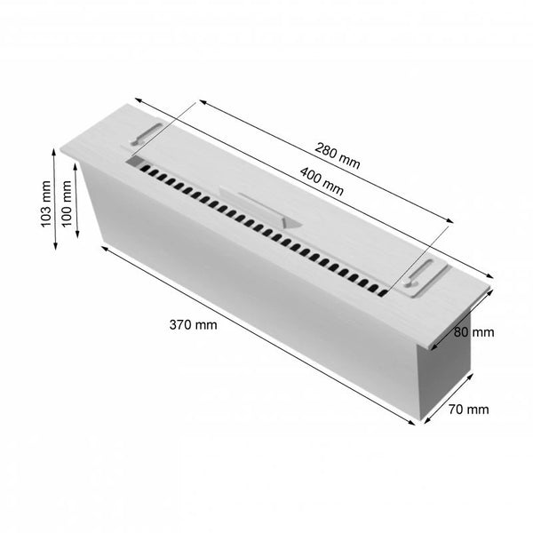 Slimline brander - 40 cm