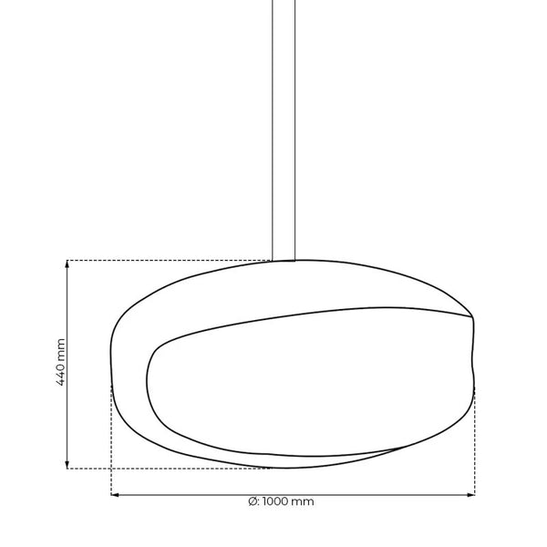 Gigas-100 plafond inbouw bio-ethanol haard