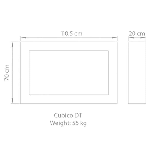 Safretti Cubico DT - Acier brossé