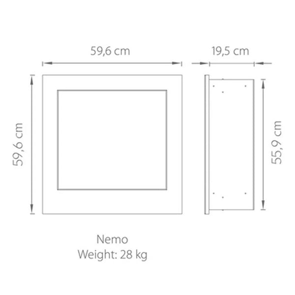 Nemo Wandgemonteerde Biohaard - zwart