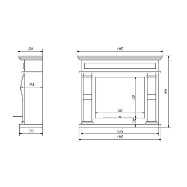Chorleywood traditionele bio-ethanol haard