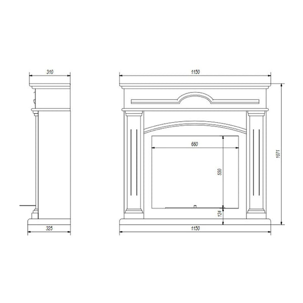 Cannock traditionele bio-ethanol haard